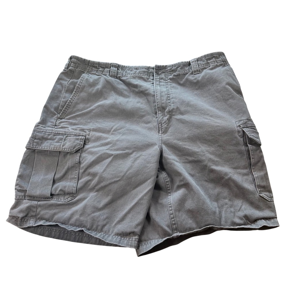 Gap‎ Cargo Shorts Mens 42 Grey Cotton Multi Pocket Casual Rugged Outdoor